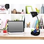 Limelights Incandescent Desk Lamp with Charging Outlet, Black (LD1057-BLK )~#|#~sp15495562_sc7