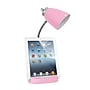 Limelights Incandescent Desk Lamp with Charging Outlet, Pink (LD1057-PNK)~#|#~sp15495592_sc7
