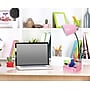Limelights Incandescent Desk Lamp with Charging Outlet, Pink (LD1057-PNK)~#|#~sp15495594_sc7