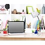 Limelights Incandescent Desk Lamp with Charging Outlet, White (LD1057-WHT)~#|#~sp15495607_sc7