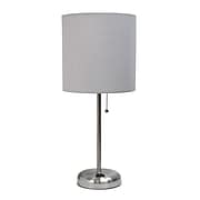 Limelights Incandescent Table Lamp, Grey (LT2024-GRY)