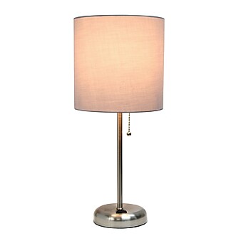 Limelights Incandescent Table Lamp, Grey (LT2024-GRY)
