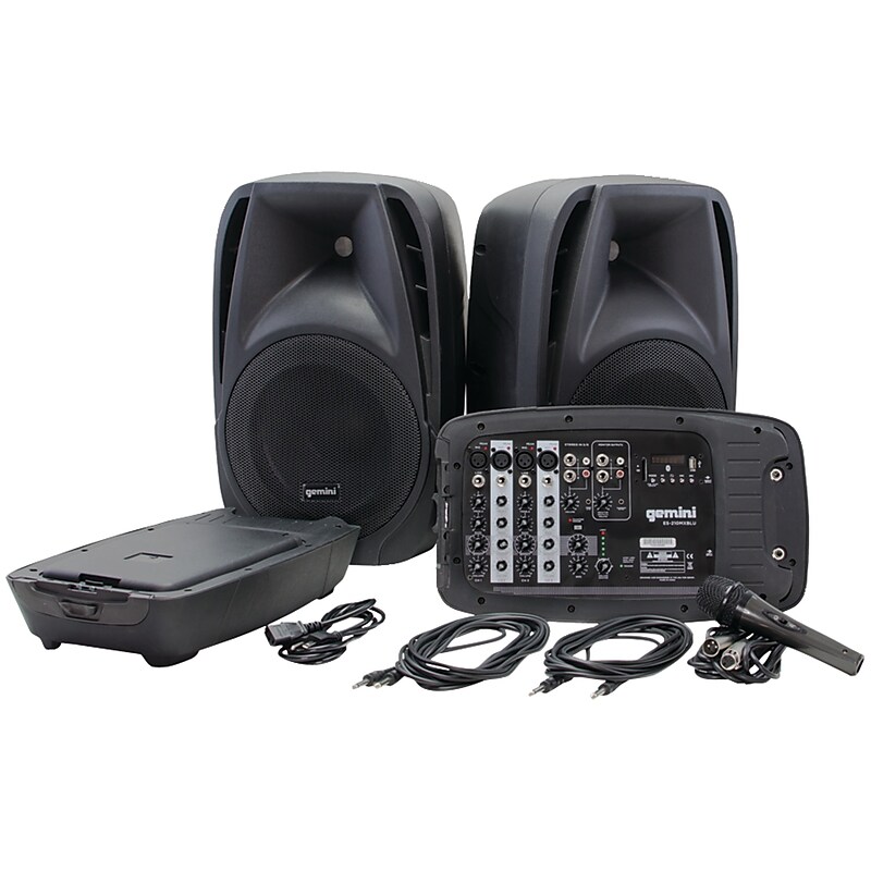 Gemini ES-210MXBLU 2-Way High-Powered Passive PA System (GCIES210MXBLUDS) image 1