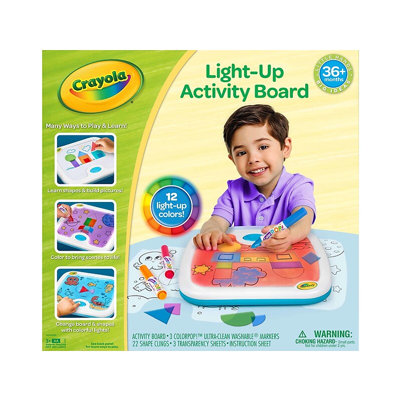Crayola Light-Up Activity Board, White/Blue (81-1482) image 1