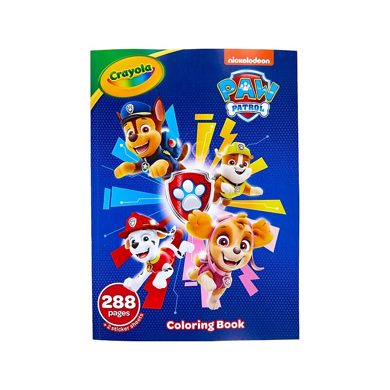 Crayola Paw Patrol Coloring Book, 288 Pages (04-2651) image 1