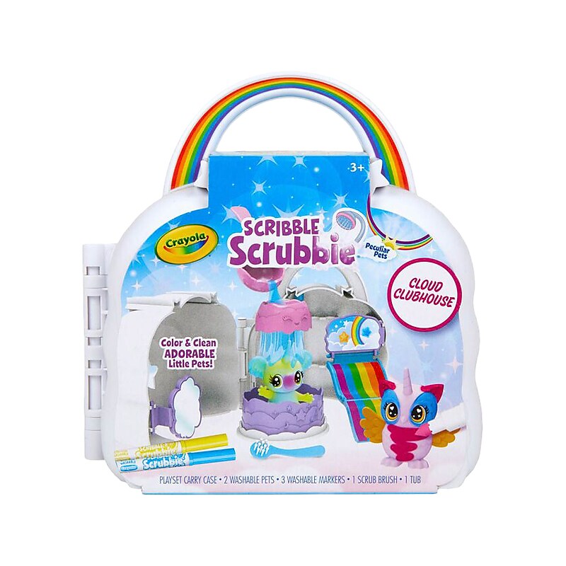 Crayola Scribble Scrubbie Peculiar Pet Cloud Clubhouse Playset, Assorted Colors (74-7427) image 1