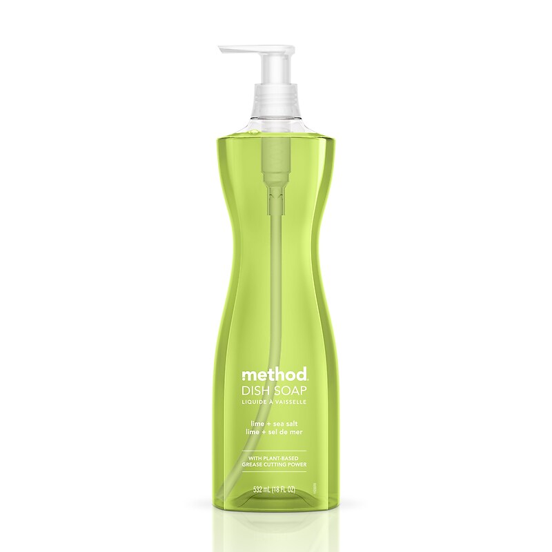 Method Liquid Dish Soap, Lime & Sea Salt, 18 oz. (10184) image 1