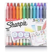 Sharpie S-Note Creative Marker, Chisel Tip, Assorted, 24/Pack (2117330)