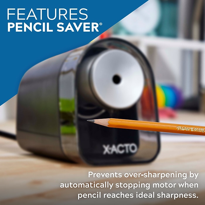 X-ACTO XLR Electric Pencil Sharpener, Black ((1818X/1818XCS) | Staples