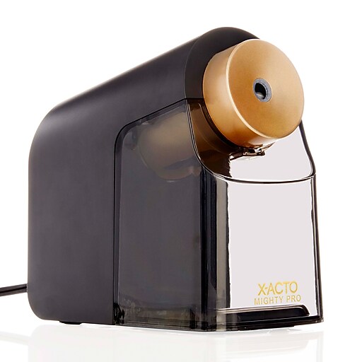 X-ACTO Mighty Pro Electric Pencil Sharpener, Black (1606X) | Staples