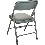 Advantage Gray Padded Folding Chairs, 4/Pack (DPI903F-GG-4)