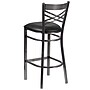 Flash Furniture Traditional Vinyl Restaurant Barstool with Back, Black (XU6F8BCLBARBLKV)~#|#~sp155519290_sc7