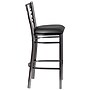 Flash Furniture Traditional Vinyl Restaurant Barstool with Back, Black (XU6F8BCLBARBLKV)~#|#~sp155519292_sc7