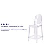 Flash Furniture Ghost Counter Stool in Transparent Crystal with Oval Back, 4/Pack (4OWGHOSTBACK24)~#|#~sp155519399_sc7