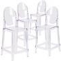 Flash Furniture Ghost Counter Stool in Transparent Crystal with Oval Back, 4/Pack (4OWGHOSTBACK24)~#|#~sp155519457_sc7