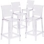 Flash Furniture Ghost Counter Stool in Transparent Crystal with Square Back, 4/Pack (4OWSQUAREBACK24)~#|#~sp155519467_sc7