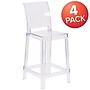 Flash Furniture Ghost Counter Stool in Transparent Crystal with Square Back, 4/Pack (4OWSQUAREBACK24)~#|#~sp155519469_sc7