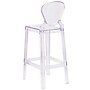 Flash Furniture Ghost Barstool in Transparent Crystal with Tear Back (OWTEARBACK29)~#|#~sp155519486_sc7