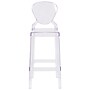 Flash Furniture Ghost Barstool in Transparent Crystal with Tear Back (OWTEARBACK29)~#|#~sp155519488_sc7