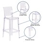 Flash Furniture Ghost Barstool in Transparent Crystal with Square Back, 4/Pack (4OWSQUAREBACK29)~#|#~sp155519507_sc7