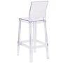 Flash Furniture Ghost Barstool in Transparent Crystal with Square Back, 4/Pack (4OWSQUAREBACK29)~#|#~sp155519509_sc7