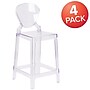 Flash Furniture Ghost Counter Stool in Transparent Crystal with Tear Back, 4/Pack (4OWTEARBACK24)~#|#~sp155519527_sc7