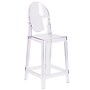 Flash Furniture Ghost Counter Stool in Transparent Crystal with Oval Back (OWGHOSTBACK24)~#|#~sp155519560_sc7