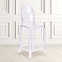Flash Furniture Ghost Counter Stool in Transparent Crystal with Oval Back (OWGHOSTBACK24)~#|#~sp155519561_sc7
