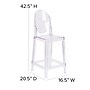 Flash Furniture Ghost Counter Stool in Transparent Crystal with Oval Back (OWGHOSTBACK24)~#|#~sp155520633_sc7