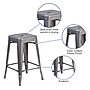 Flash Furniture Lincoln Contemporary Metal Indoor Counter Height Stool without Back, Clear Coat (XUDGTP000424)~#|#~sp155524288_sc7