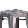 Flash Furniture Lincoln Contemporary Metal Bar Stool without Back, Clear Coated (XUDGTP000430)~#|#~sp155524299_sc7