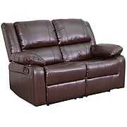 Flash Furniture Harmony Series 56"W LeatherSoft Loveseat, Brown (BT70597LSBN)