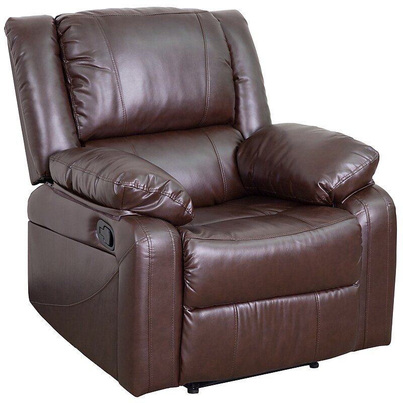 Flash Furniture Harmony Series LeatherSoft Manual Recliners Brown Leather (BT705971BN) image 1