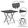 Flash Furniture Oia Commercial Grade Square Indoor-Outdoor Steel Folding Patio Table, 28" Black (CO1BK)~#|#~sp155524547_sc7