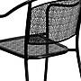 Flash Furniture Black Steel Patio Arm Chair (CO3BK)~#|#~sp155524582_sc7