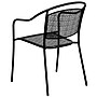Flash Furniture Black Steel Patio Arm Chair (CO3BK)~#|#~sp155524650_sc7