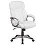 Flash Furniture Carolyn LeatherSoft Swivel Mid-Back Executive Office Chair, White (GO2236MWH)~#|#~sp155525822_sc7