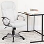 Flash Furniture Carolyn LeatherSoft Swivel Mid-Back Executive Office Chair, White (GO2236MWH)~#|#~sp155525823_sc7