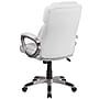 Flash Furniture Carolyn LeatherSoft Swivel Mid-Back Executive Office Chair, White (GO2236MWH)~#|#~sp155525928_sc7