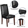 Flash Furniture Faux Leather Accent Chair, Black Leather (QYA139349BK)~#|#~sp155527511_sc7