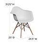 Flash Furniture Plastic/Poly Accent Chair, White (FH132DPPWH)~#|#~sp155529058_sc7