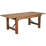Flash Furniture 84''x40" Folding Farm Table Pine Wood (XAF84X40)
