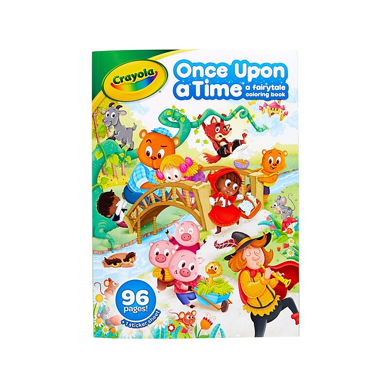 Crayola Once Upon a Time Coloring Book, 96 Pages (04-1080) image 1