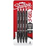 Sharpie S-Gel Retractable Gel Pen, Fine Point, 0.5mm, Black Ink, 4/Pack (2096140)~#|#~sp155560497_sc7