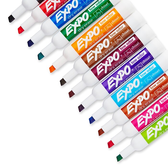 Expo Dry Erase Markers, Chisel Tip, Assorted, 16/Pack (81045 Expo Dry Erase Markers, Chisel Tip, Assorted, 16/Pack (81045
