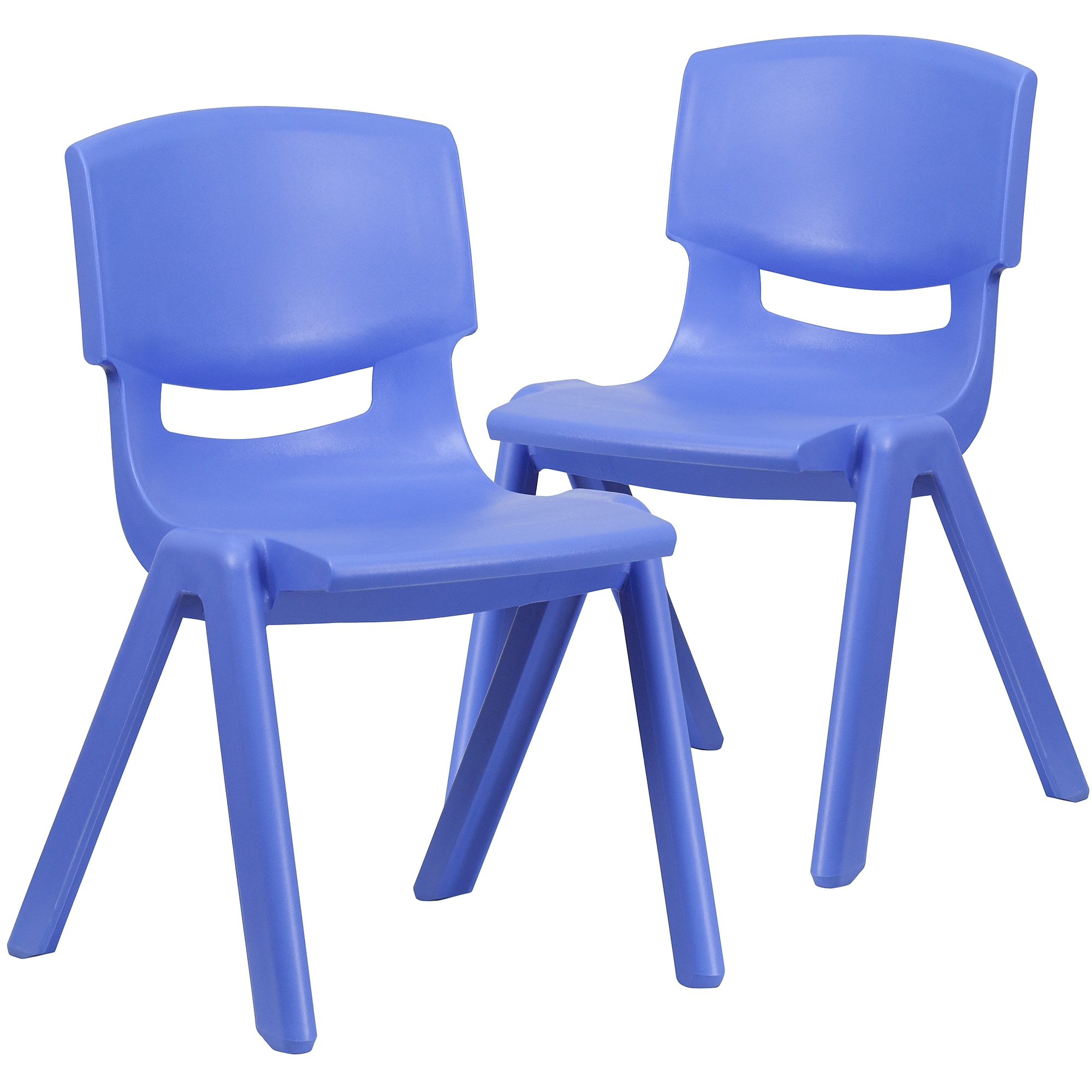 Flash Furniture Whitney Plastic Student Stacking Chair, Blue, 2/Pack (2YUYCX005BLUE) Sansujyuku sansujyuku.com