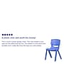 Flash Furniture Whitney Plastic Student Stacking Chair, Blue, 2/Pack (2YUYCX005BLUE)~#|#~sp155707082_sc7