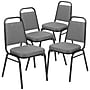 Flash Furniture HERCULES Series Fabric Banquet Stacking Chair, Gray/Silver Vein Frame, 4 Pack (4FDBHF1SVBCG)~#|#~sp155707147_sc7