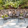 Flash Furniture Brazos Series Outdoor Stack Chair, Brown, 4-Pieces (4JJ303CB)~#|#~sp155708448_sc7