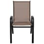 Flash Furniture Brazos Series Outdoor Stack Chair, Brown, 4-Pieces (4JJ303CB)~#|#~sp155708451_sc7